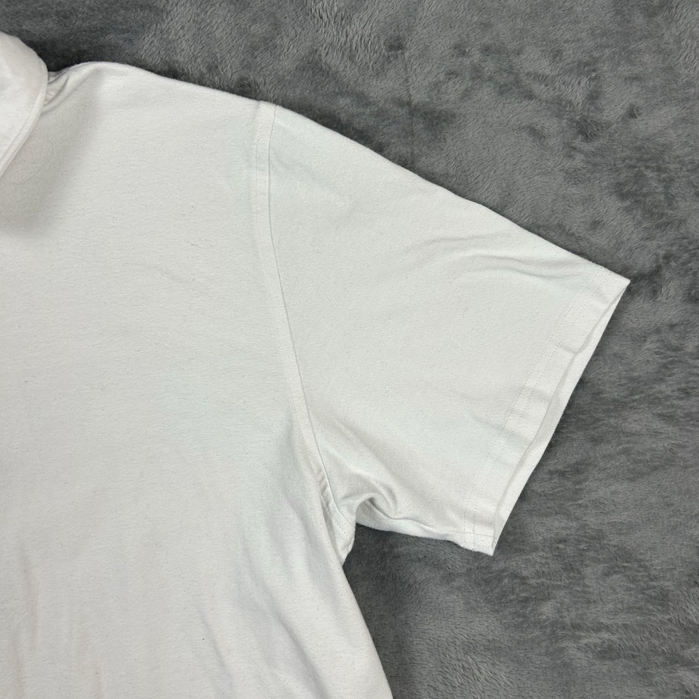 Western Rise Men's M White Short Sleeve Polo Golf Shirt Cotton Blend Stretch - Picture 5 of 14